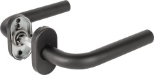Ручка Fuaro (Фуаро) раздельная R.DSS201-0201P/19 INOX 201 BLACK (овальное основание)