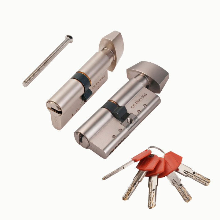 Цилиндровый Fuaro (Фуаро) механизм X-PRO5002 Knob 5 кл. с вертушкой, 4 класс безопасности