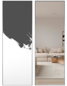 Скрытая дверь Hausdoors с зеркалом 1 MD Реверс, зеркало с одной стороны, обратного открывания