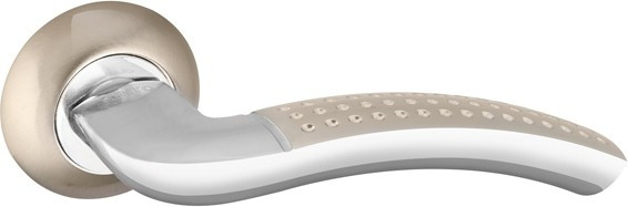 Ручка Punto (Пунто) раздельная R.TL54.LOGICA (LOGICA TL) 130mm SN/CP-3 матовый никель/хром
